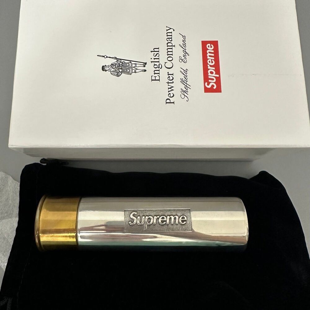Supreme Shotgun Bullet Cartridge Flask English Pewter Company SS18 BRAND NEW